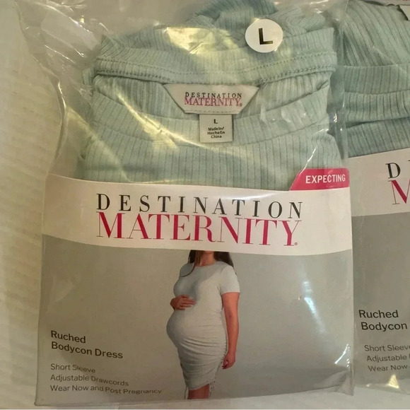 Destination Maternity Ruched Bodycon Dress - Picture 3 of 5